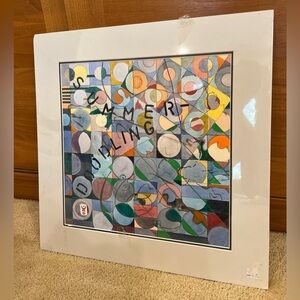 Andie C Wicherts Original watercolour artwork Unframed with matting abstract Art